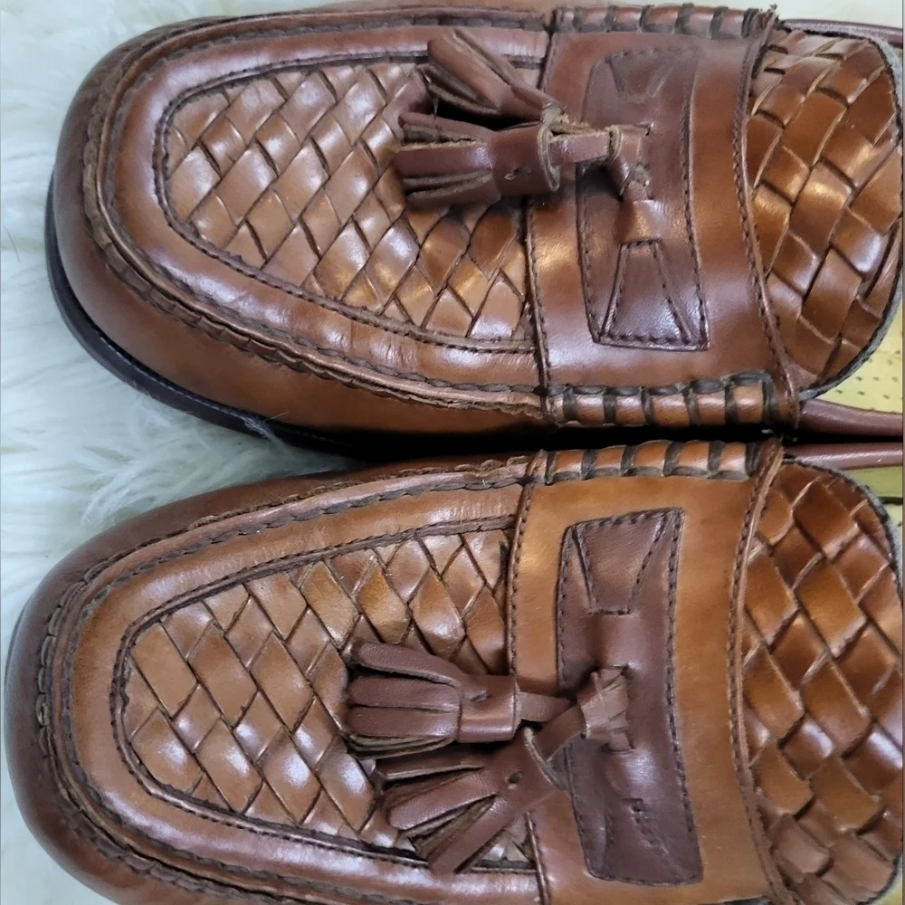 Florsheim's Brown Loafers with it Weaved‎ Designer Style Size 11